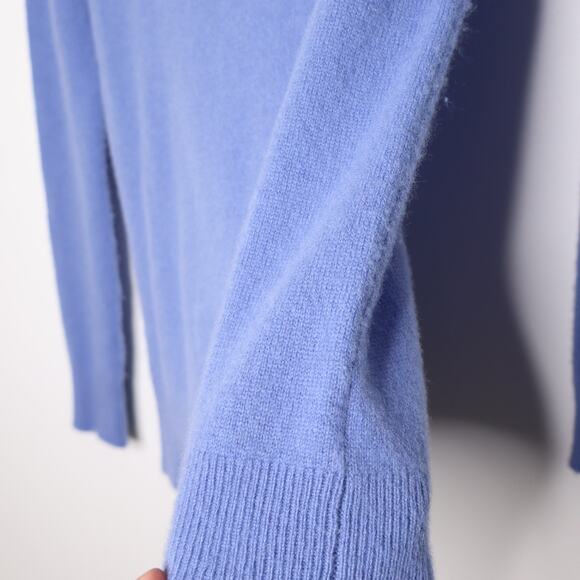 ATM Anthony Thomas Melillo Cashmere Turtleneck Sweater English Blue Women's S - Picture 7 of 13
